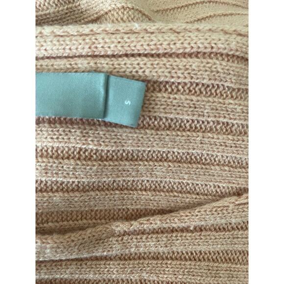 Vince Women‎ Sweater S Peach Wool Cashmere Tie Back Cottage Fairy Cozy Feminine - Picture 3 of 13